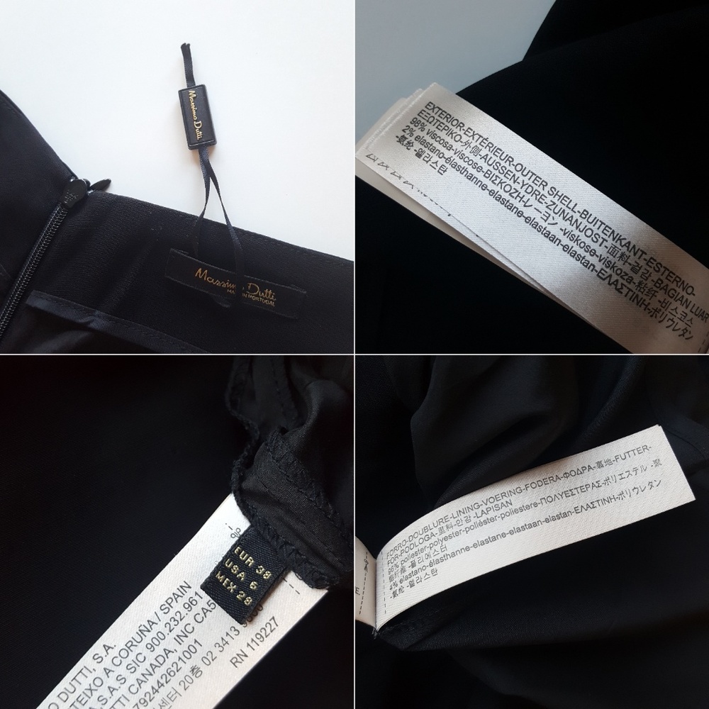 Massimo Dutti Pencil Midi Skirt, black - Picture 8 of 9